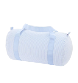 Mint Mint Seersucker Medium Duffel - Baby Blue