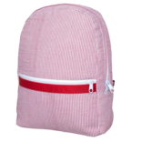 Mint Mint Seersucker Medium Backpack - Red