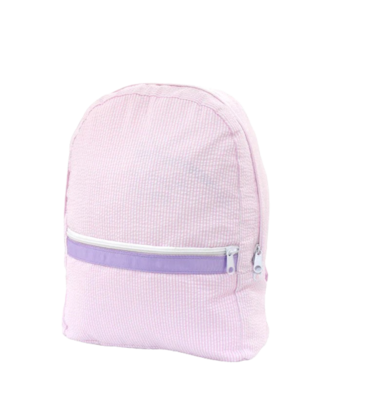 Mint Mint Seersucker Medium Backpack - Princess