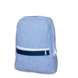 Mint Mint Seersucker Small Backpack - Navy