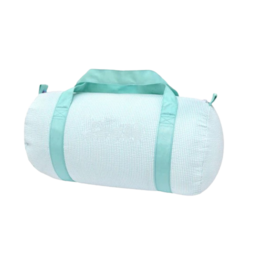 Mint Mint Seersucker Medium Duffel - Mint