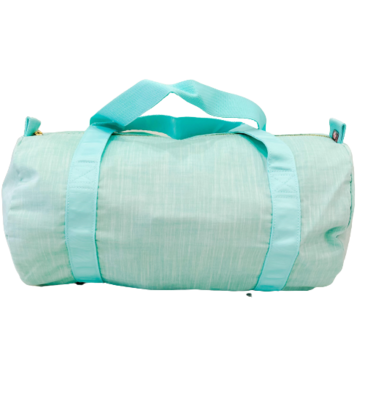 Mint Mint Seersucker Medium Duffel - Mermaid Chambray