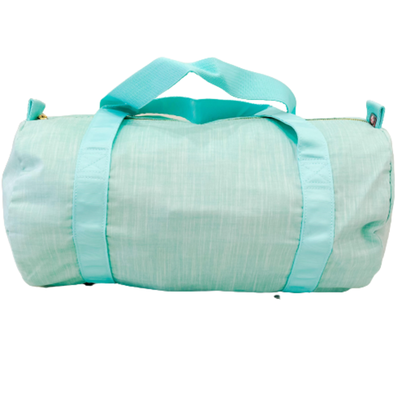 Mint Mint Seersucker Medium Duffel - Mermaid Chambray