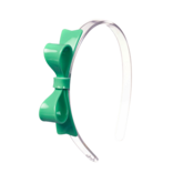 Lilies & Roses Bow Tie Green Headband