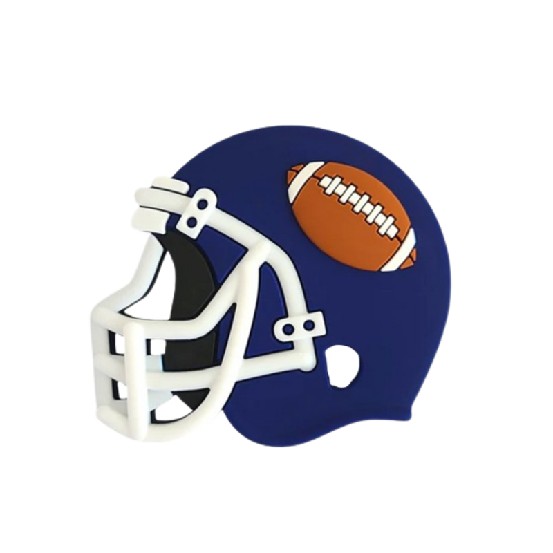 Football Helmet Teether - Indigo