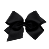 Wee Ones Wee Ones King Black Scallop Edge Bow