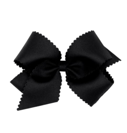 Wee Ones Wee Ones King Black Scallop Edge Bow