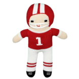 Zubels Zubels 12" Football Player Knit Doll - Red & White