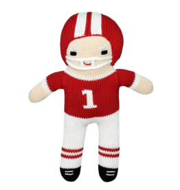Zubels Zubels 12" Football Player Knit Doll - Red & White