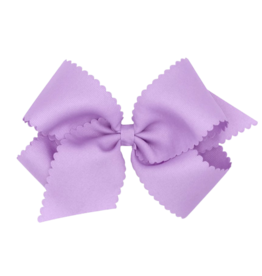 Wee Ones Wee Ones King Light Orchid Scallop Edge Bow