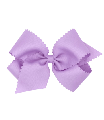 Wee Ones Wee Ones King Light Orchid Scallop Edge Bow