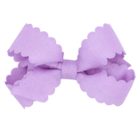 Wee Ones Wee Ones Mini Light Orchid Scallop Edge Bow