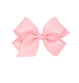 Wee Ones Wee Ones King Light Pink/Light Pink Moonstitch Bow