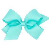 Wee Ones Wee Ones King New Aqua Scallop Edge Bow