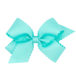 Wee Ones Wee Ones King New Aqua Scallop Edge Bow