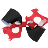 Wee Ones Wee Ones Medium Two Tone Polka Dot Print Bow