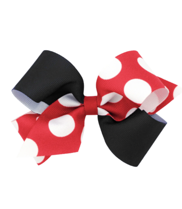 Wee Ones Wee Ones Medium Two Tone Polka Dot Print Bow
