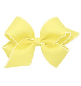 Wee Ones Wee Ones King Light Yellow/White Moonstitch Bow
