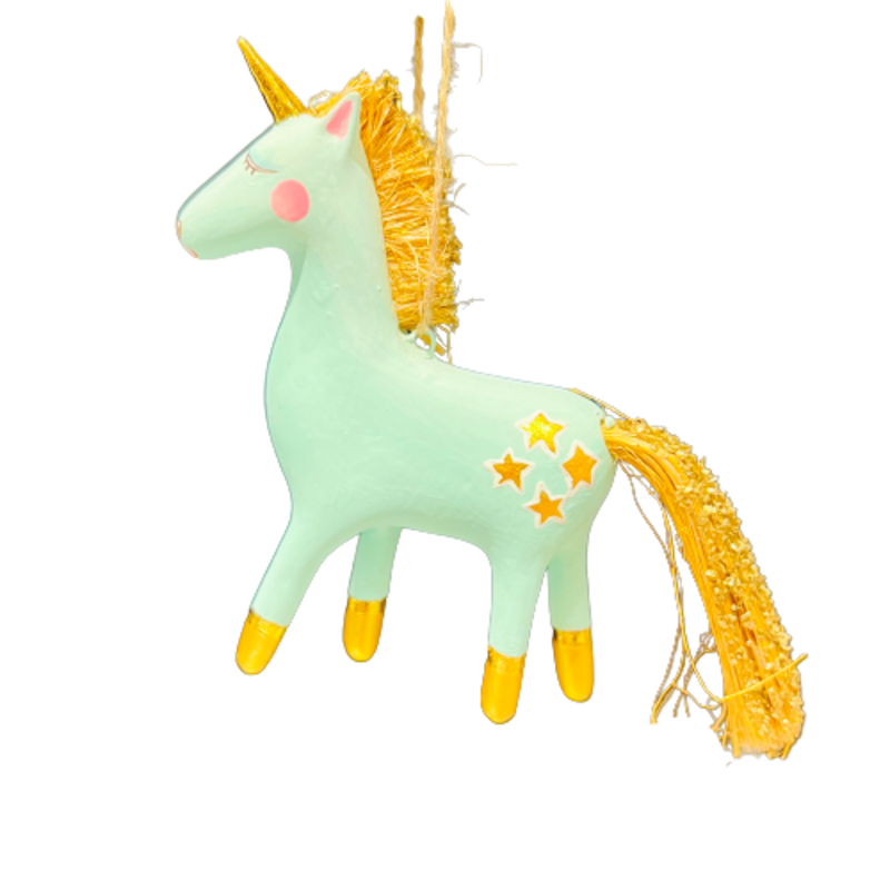 Glitterville Seafoam Unicorn Ornament