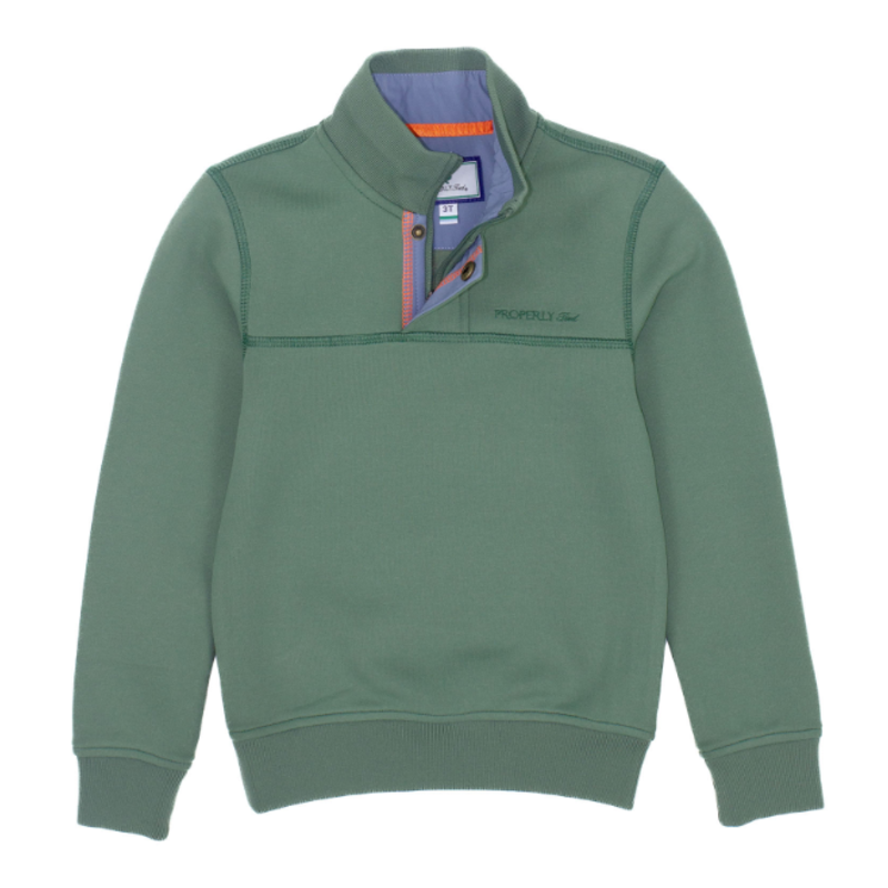 Properly Tied Properly Tied Kennedy Pullover - Olive