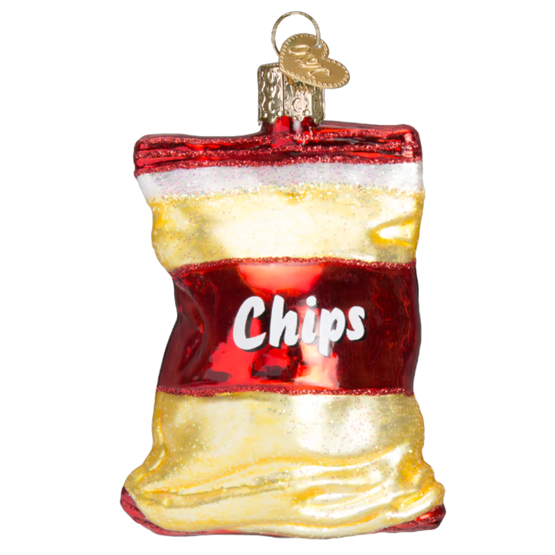 Old World Christmas Bag of Chips Ornament