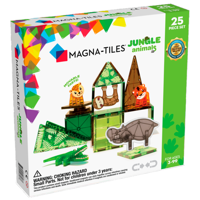 MAGNA-TILES Jungle Animals 25 Piece Set