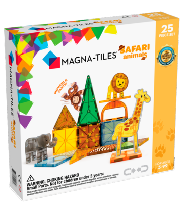 MAGNA-TILES Safari Animals 25 Piece Set