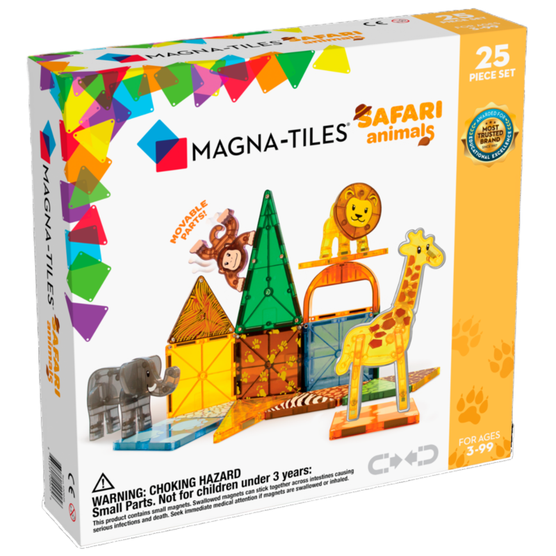 MAGNA-TILES Safari Animals 25 Piece Set