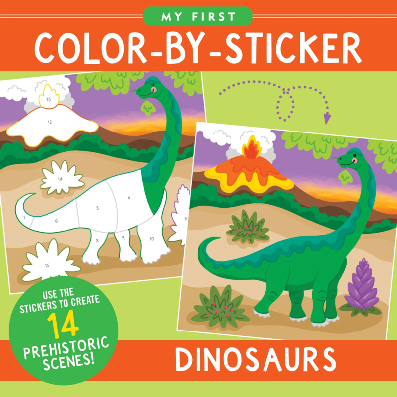Dinosaurs First Color-By Sticker Book