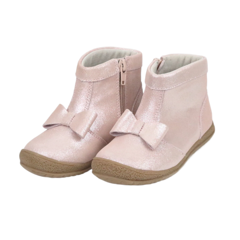 L'Amour Hilary Bow Boot - Pink Shimmer