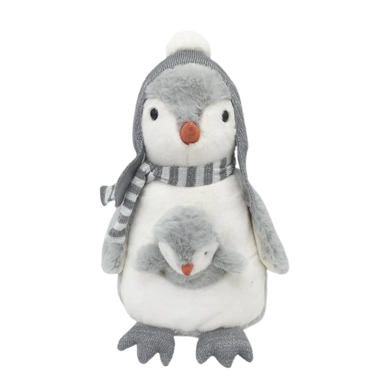 Mon Ami Pebble the Penguin & Baby Plush Toy