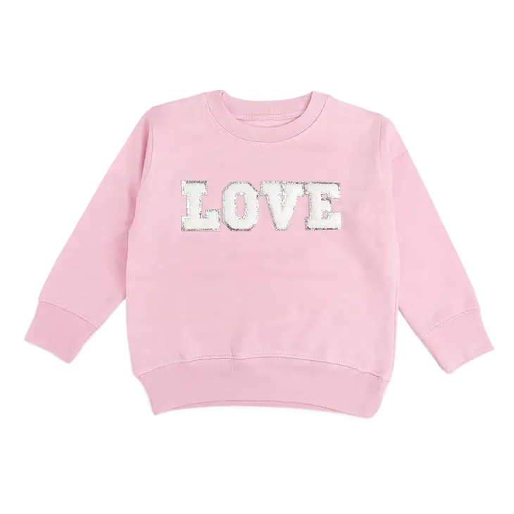 Sweet Wink Love Patch Sweatshirt - Bibs and Kids Boutique