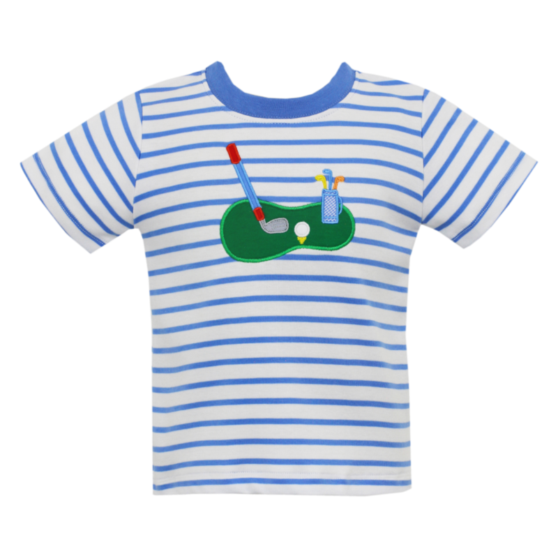 Claire & Charlie *Pre-Order* Claire & Charlie Golf Striped T-Shirt