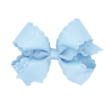 Wee Ones Wee Ones Small King Millennium Blue Eyelet Bow