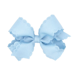 Wee Ones Wee Ones Small King Millennium Blue Eyelet Bow