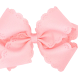 Wee Ones Wee Ones Small King Light Pink Eyelet Bow