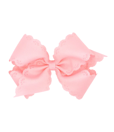 Wee Ones Wee Ones Small King Light Pink Eyelet Bow