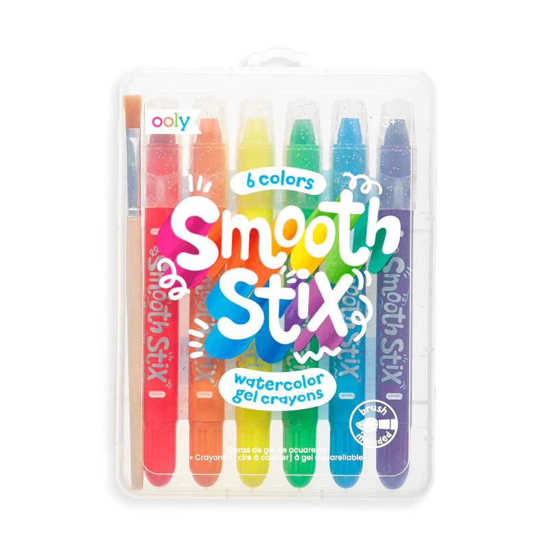 Ooly Ooly Smooth Stix Watercolor Gel Crayons - Set of 6