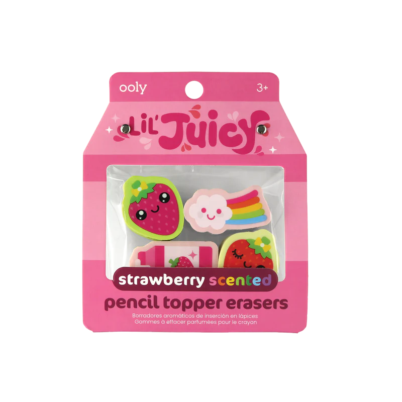 Ooly Ooly Lil' Juicy Scented Topper Eraser - Strawberry