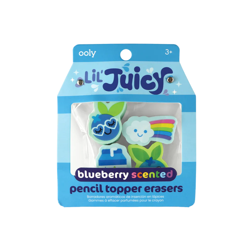 Ooly Ooly Lil' Juicy Scented Topper Eraser - Blueberry