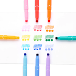 Ooly Ooly Confetti Stamp Double-Ended Markers - Set of 9
