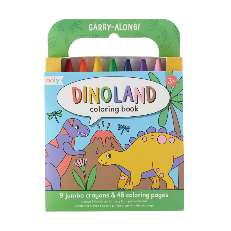 Ooly Ooly Carry Along Coloring Book Set - Dinoland