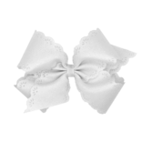 Wee Ones Wee Ones Small King White Eyelet Bow