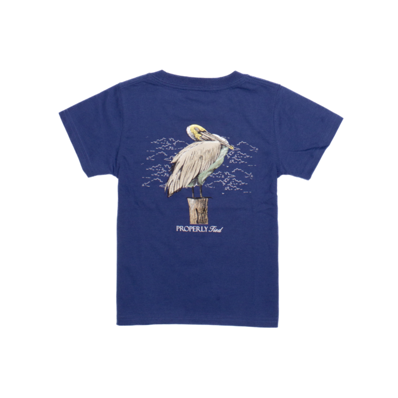 Properly Tied Properly Tied River Blue Tee - Pelican