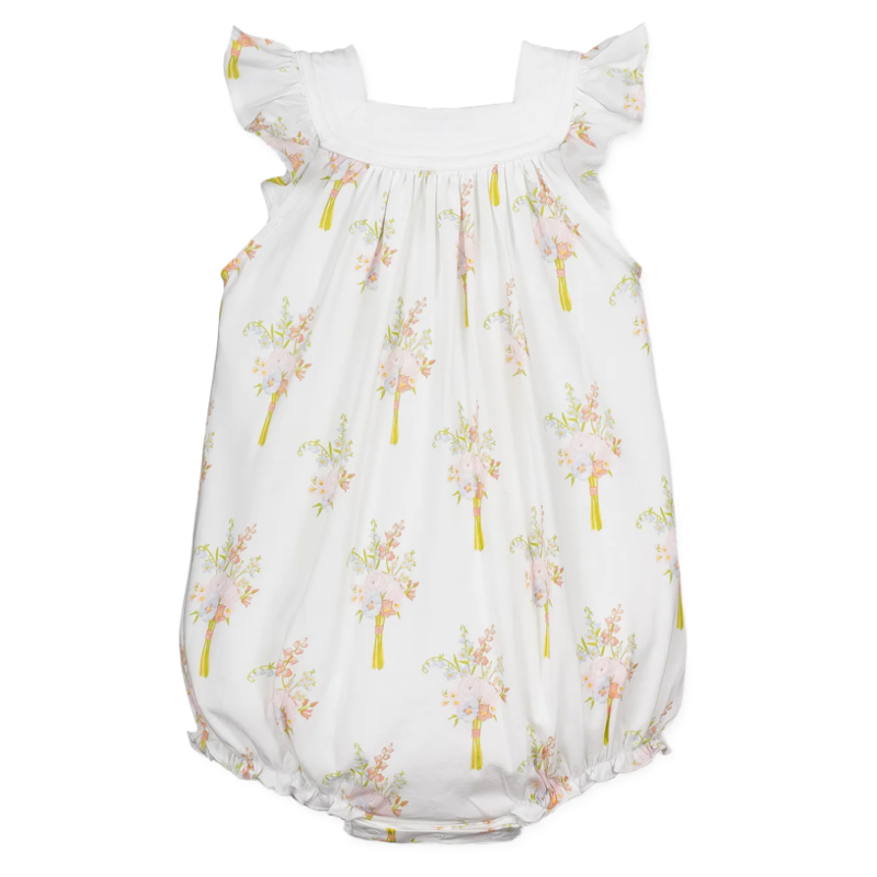 Feather Baby Feather Baby Cassidy Floral Square Neck Bubble