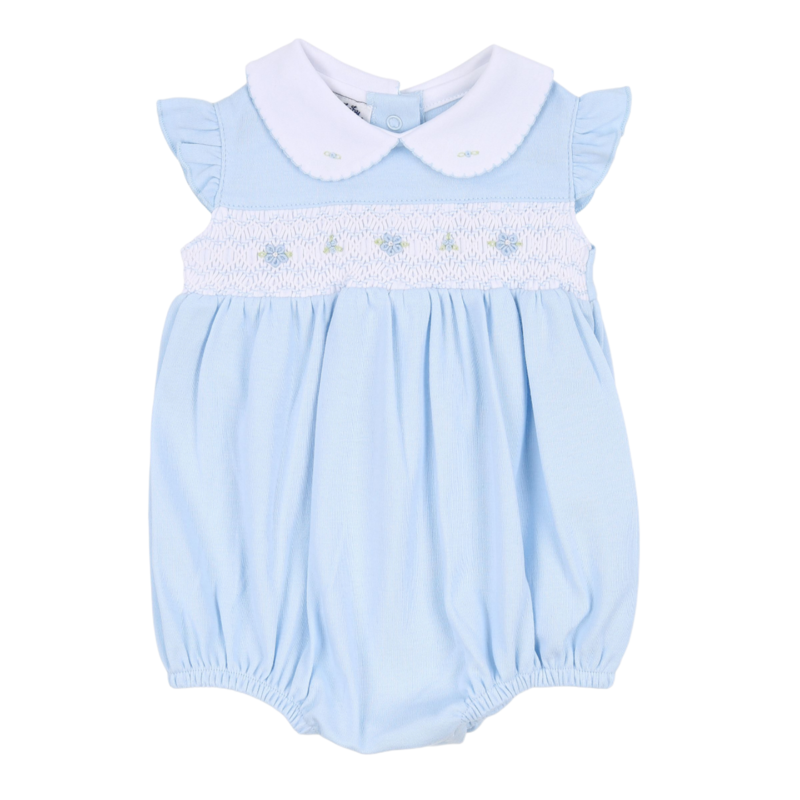 Magnolia Baby Hailey & Harry Smocked Flutters Bubble - Bibs and