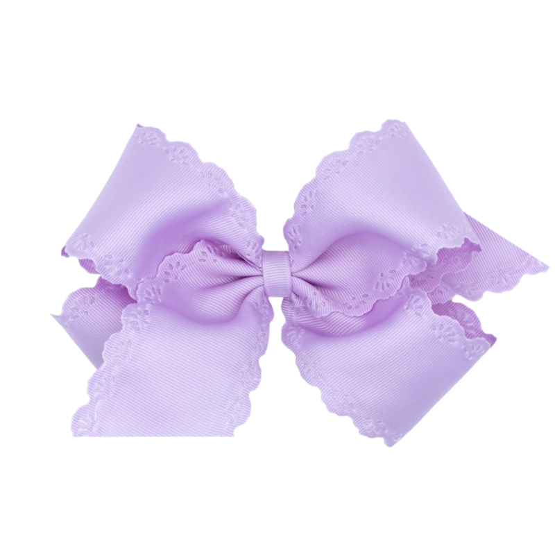 Wee Ones Wee Ones Small King Light Orchid Eyelet Bow