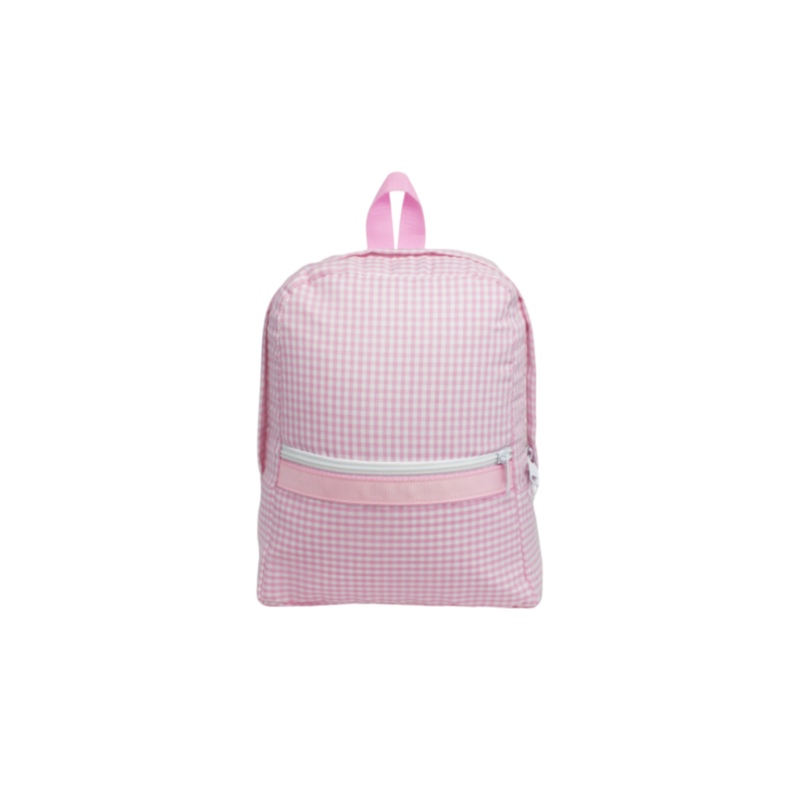 Mint Mint Gingham Small Backpack - Pink