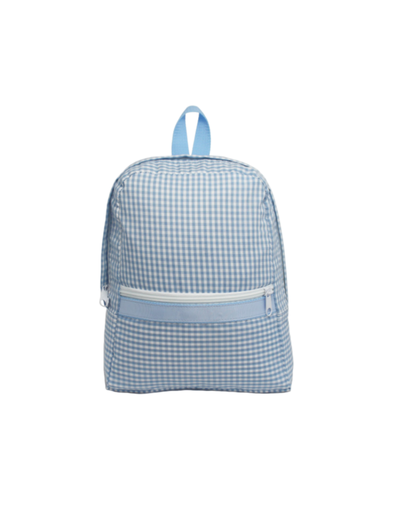 Mint Gingham Small Backpack Baby Blue Bibs and Kids Boutique