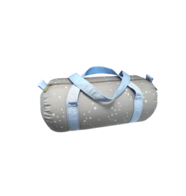 Mint Mint Seersucker Medium Duffel - Little Stars
